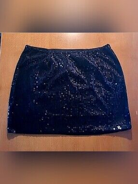 Envy Me Womens Sequin Mini Skirt Size Medium New